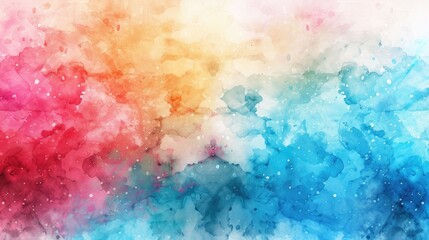 Obraz premium Colorful abstract watercolor background with space for design