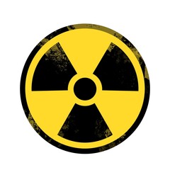  Yellow caution radiation warning sign radioactive icon 