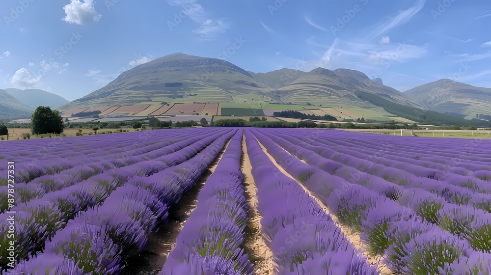 Canvas Prints lavender field in region