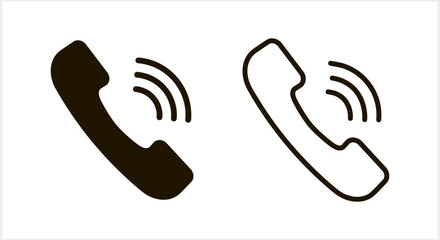 Fototapeta premium Communication icon. Phone sign. Call vector illustration