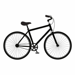 bicycle isolated on white