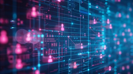 Obraz premium colorful digital technology background