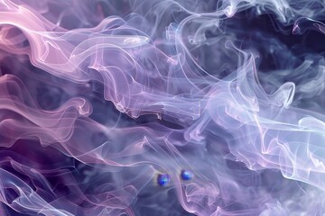 Obraz premium Detailed view of smoke tendrils intertwining on a dark backdrop, Craft a futuristic scene with smoke tendrils intertwining