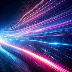 Obraz premium Abstract Light Streaks with Dynamic Movement and Gradient Effects