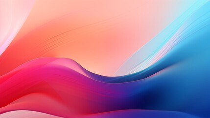 Fototapeta premium Abstract gradient waves create dynamic digital fluid design