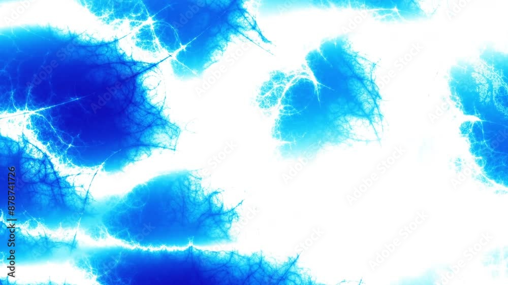 Leinwandbilder blue energy light strings or waves background with flares and backlighting. usable as future modern 