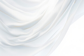 Obraz premium Minimalist white fabric background with smooth textures