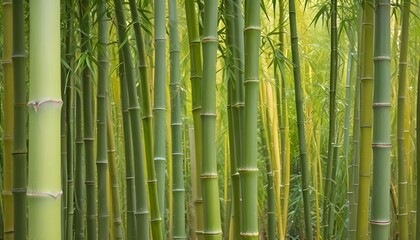 Fototapeta premium Phyllostachys aurea fairyland bamboo