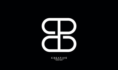 B, BB, Abstract Letters Logo Monogram