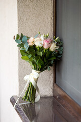 Bridal Bouquet on Window Sill