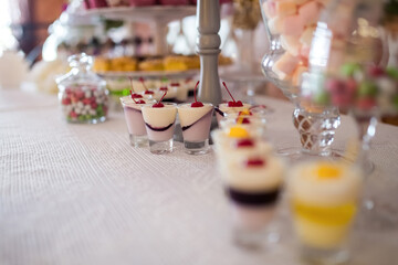Cherry Dessert Buffet at a Wedding Reception