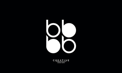 B, BB, Abstract Letters Logo Monogram