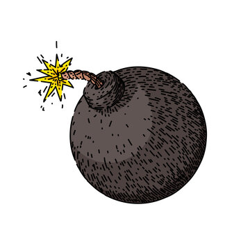 recommend clip art: blast bomb hand drawn. explode explosion, dynamite isolated, bang comic blast bomb vector sketch. isolated color illustration
