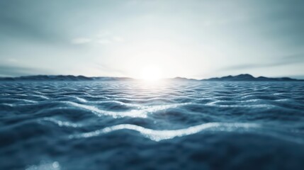 An ethereal winter morning where the sun rises with spectral light that dances across the ice