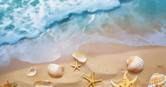 shells on the beach