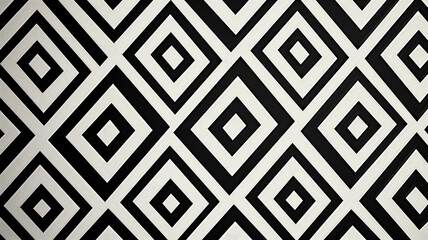 Elegant black and white geometric pattern with squares apparent uneven to each other