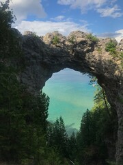 arch on Mackinac Island