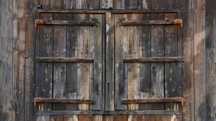 Aged wooden window backdrop