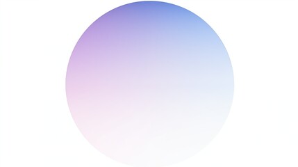 Gradient Circle in Blue and Purple Shades with Smooth Transition