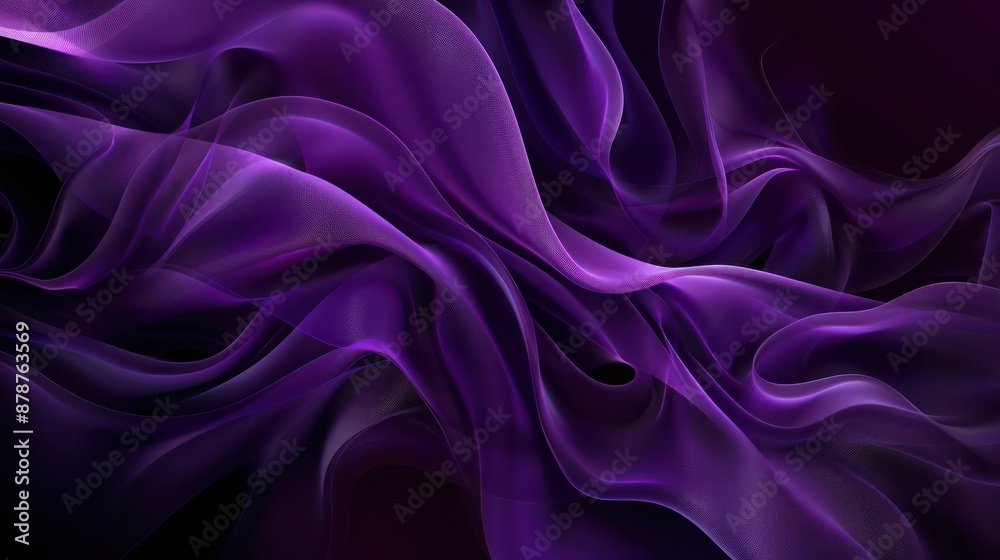 Fototapete Abstract Background, a dynamic composition of rich amethyst purples with flowing forms and subtle textures, providing a regal and sophisticated look.