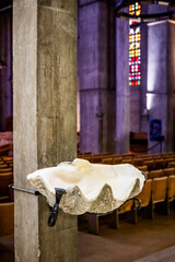 Bénitier dans l' Église Saint-Joseph du Havre
