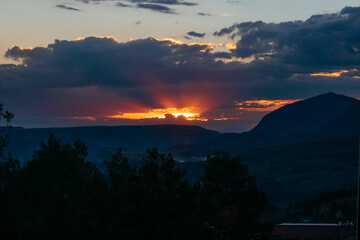 Fototapeta premium Sunset in Mountains