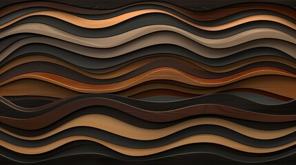 Obraz premium Abstract Colorful Wooden Waves Background with Layered Texture Design