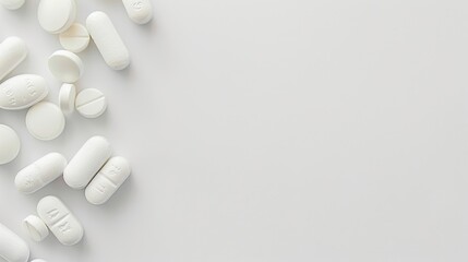 Clobetasol medication tablets with blank space Healthcare ideas