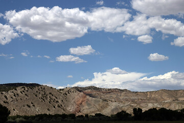 Colorful landscape of rural Moffat County, Colorado