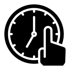 clock with pointer icon