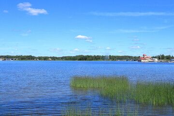 The Baltic sea during the summer in June 2024. Ekenäs, Finland, Europe.
