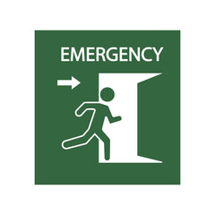 emergency door icon vector illustration design template