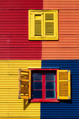 Fototapeta premium Caminito Street and surroundings. La Boca, Buenos Aires, Argentina