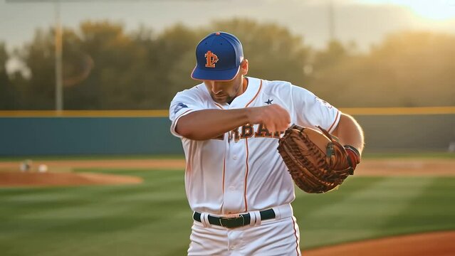 American male baseball player