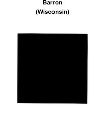 Obraz premium Barron County (Wisconsin) blank outline map