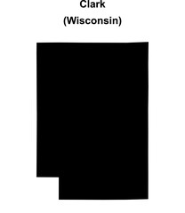 Clark County (Wisconsin) blank outline map