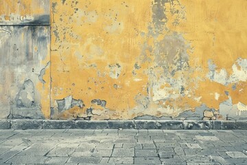Aged street wall background texture concept.