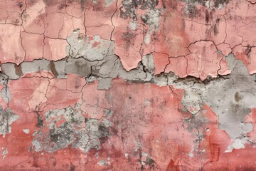 Aged weathered red street wall background