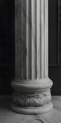 Colunas Gregas Antigas em Textura de Mármore