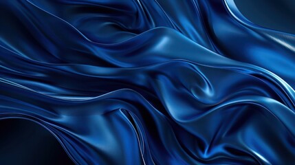 Fototapeta premium Abstract Background, a striking monochromatic composition of deep blues with fluid shapes and intricate textures, creating a sense of depth and elegance.