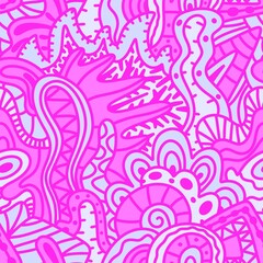 Abstract seamless paint spots doodle pattern for wrapping paper and fabrics