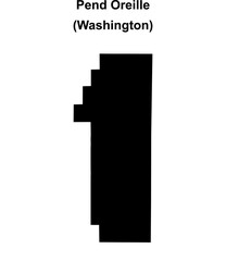 Pend Oreille County (Washington) blank outline map