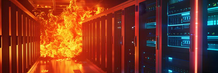 fire in data center
