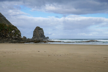 Seastack rocks by the seaside