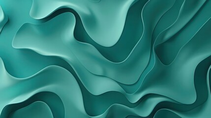 Obraz premium Abstract Background, a tranquil composition of varying shades of teal with flowing shapes and delicate textures, evoking a sense of calm and modernity.