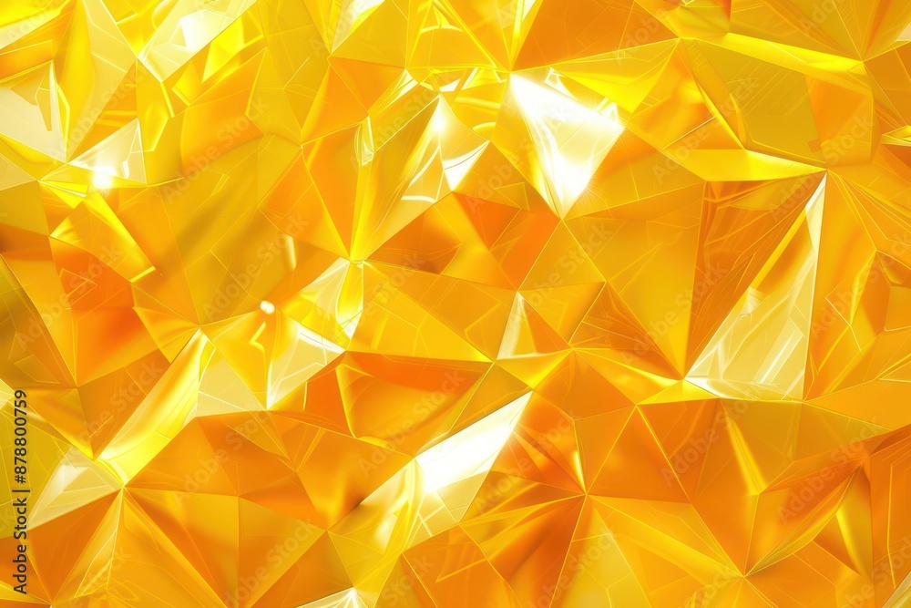 Fototapete Abstract background, A visually captivating abstract background of geometric patterns in Citrine Yellow