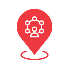 map marker, location pin, map pin icon