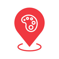 map marker, location pin, map pin icon