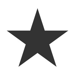 Obraz premium flat star icon isolated white background for websites and apps
