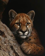 Obraz premium Observing wildlife habits, capturing the beauty and diversity of animal behaviors in their natural habitats.